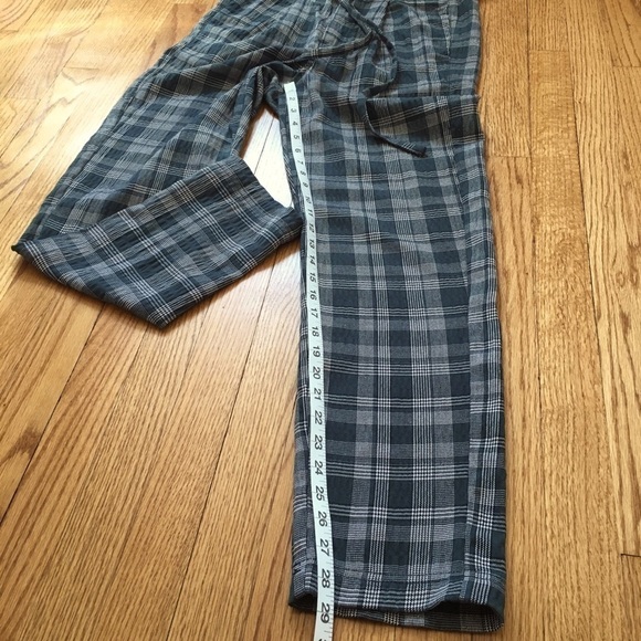 Free People Potato Sack High Rise Loose Fit Green Plaid Pant Size 2 - Picture 13 of 16